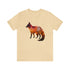 Autumn Fox Silhouette - Short Sleeve Tee Soft Cream